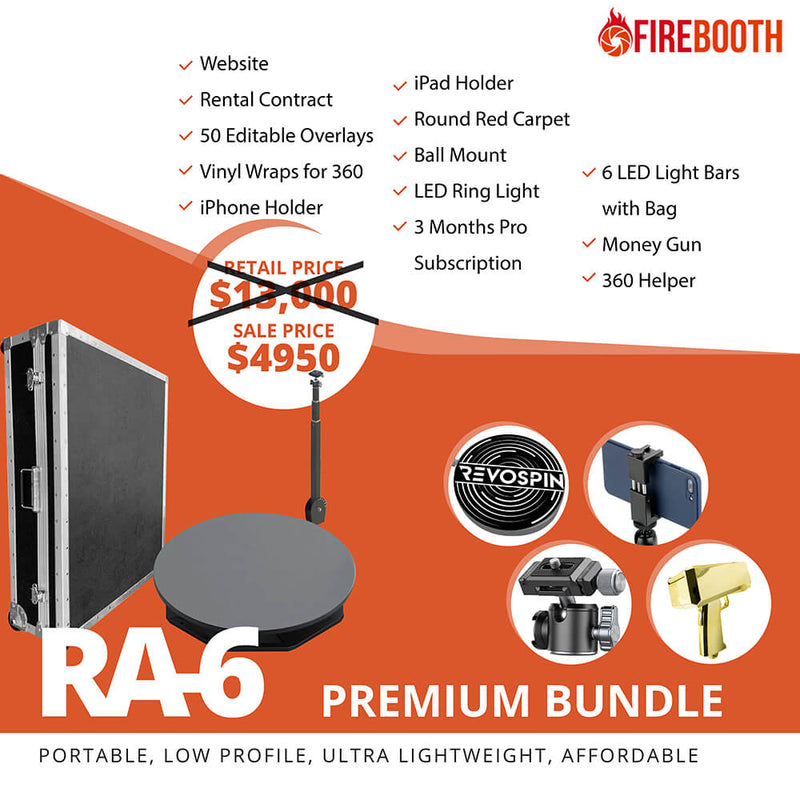 Load image into Gallery viewer, REVOSPIN RA-6 360 (35&quot;) PHOTO BOOTH PREMIUM BUNDLE
