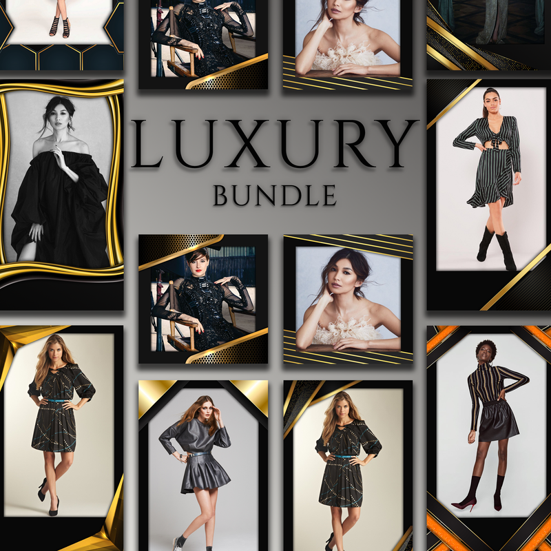 Load image into Gallery viewer, Luxury 2 Bundle (10 Designs) - 360 Photo Booth Template Overlays
