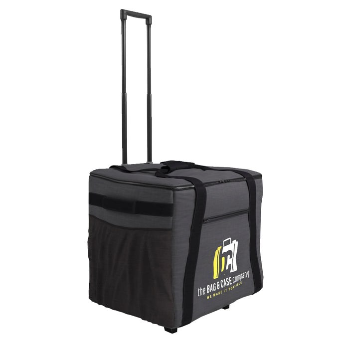 Printer Soft Bag Case with Pull Out Handle on Wheels