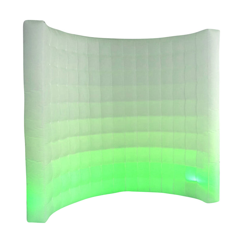 Load image into Gallery viewer, White LED Inflatable Photo Booth Curved Wall
