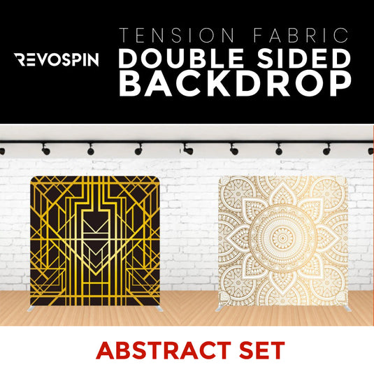 Abstract Set-1 Double Sided Tension Fabric Photo Booth Backdrop
