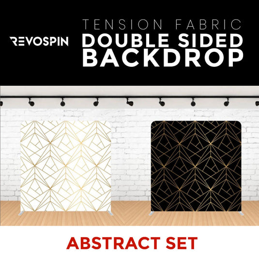Abstract Set-5 Double Sided Tension Fabric Photo Booth Backdrop