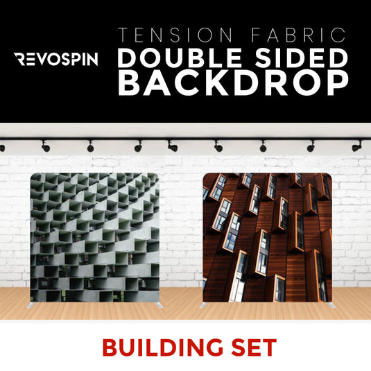 Building Set-2 Double Sided Tension Fabric Photo Booth Backdrop