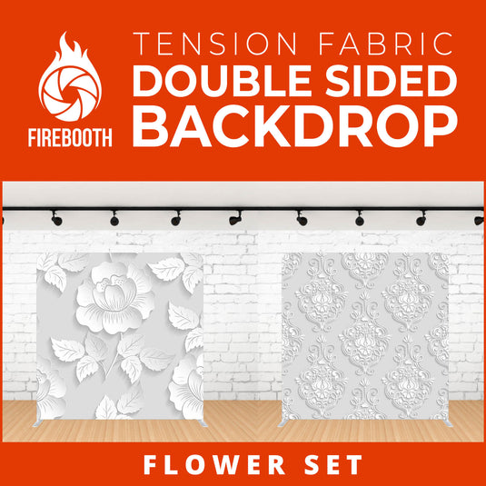 Flower Set-7 Double Sided Tension Fabric Photo Booth Backdrop