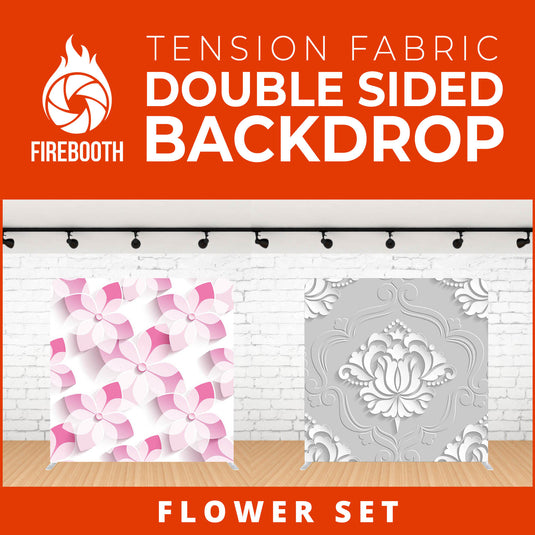 Flower Set-9 Double Sided Tension Fabric Photo Booth Backdrop
