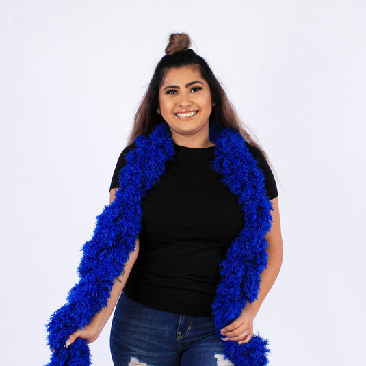 FireBooth™ No Mess Super Sized Featherless Boa - Blue