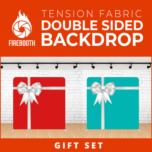 Gift Set Double Sided Tension Fabric Photo Booth Backdrop