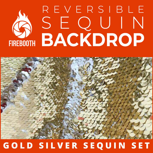 Gold Silver Reversible Sequin Photo Booth Backdrop
