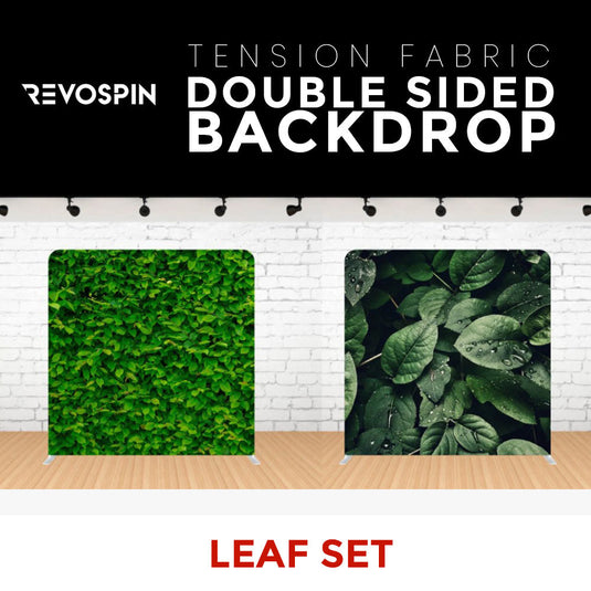 Leaf Set Double Sided Tension Fabric Photo Booth Backdrop