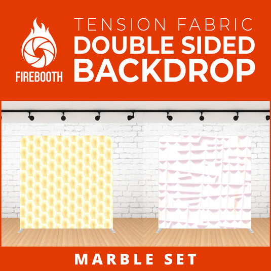 Marble Set-10 Double Sided Tension Fabric Photo Booth Backdrop