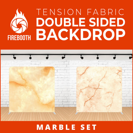 Marble Set-12 Double Sided Tension Fabric Photo Booth Backdrop