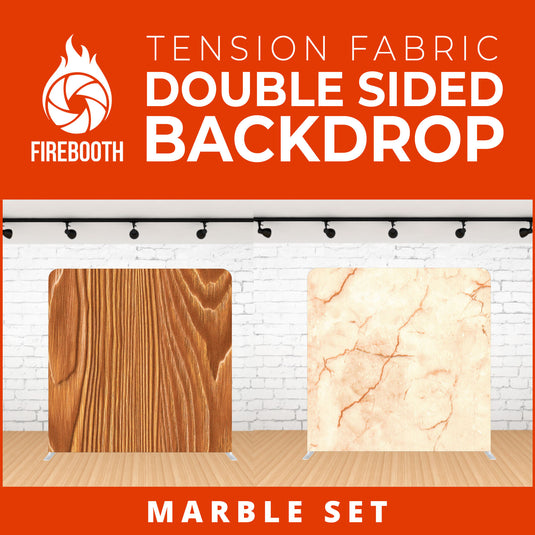 Marble Set-13 Double Sided Tension Fabric Photo Booth Backdrop