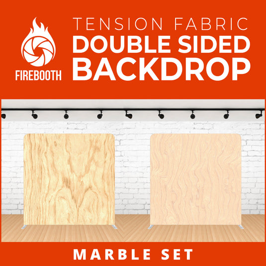 Marble Set-8 Double Sided Tension Fabric Photo Booth Backdrop