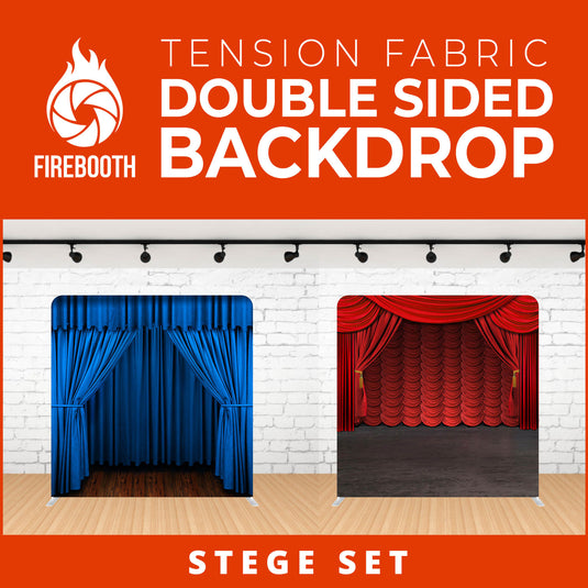 Stege Set Double Sided Tension Fabric Photo Booth Backdrop