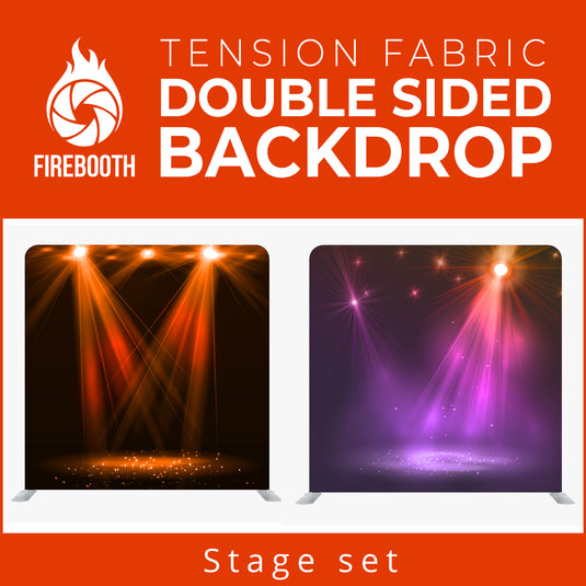 Stage Set2 Double Sided Tension Fabric Photo Booth Backdrop