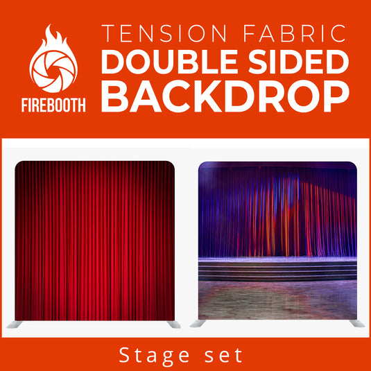 Stage Set Double Sided Tension Fabric Photo Booth Backdrop