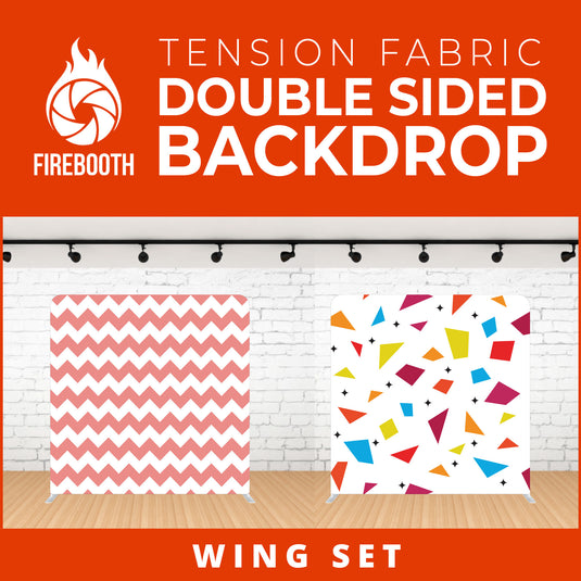Wing Set Double Sided Tension Fabric Photo Booth Backdrop
