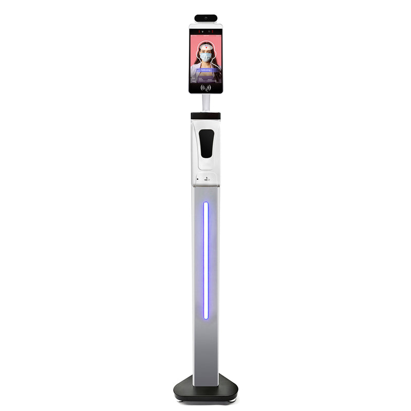 Load image into Gallery viewer, Non-Contact AI Thermal Scanner Thermometer Kiosk with Hand Sanitizer Dispenser (Upgraded Version)
