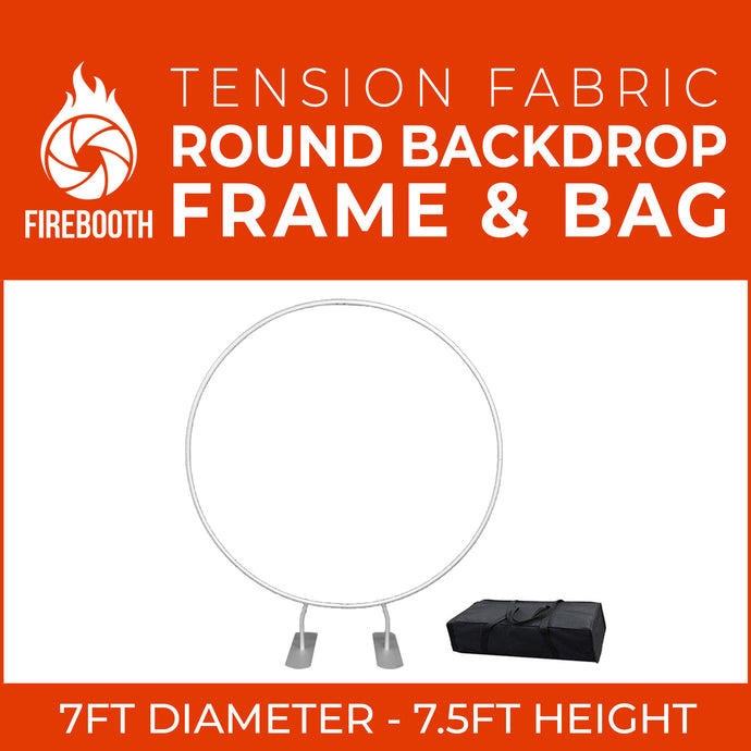 Round Tension Fabric Photo Booth Backdrop Frame