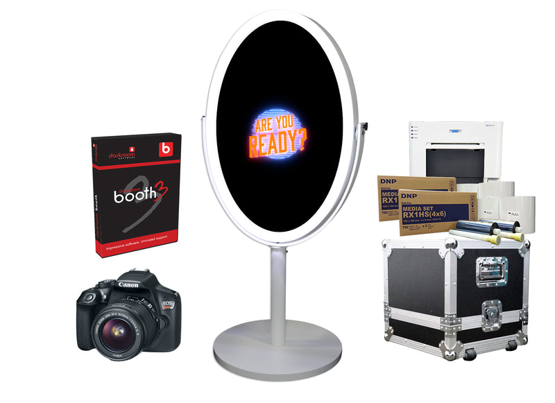 Load image into Gallery viewer, PMB-300 Oval Mirror Booth Premium Package

